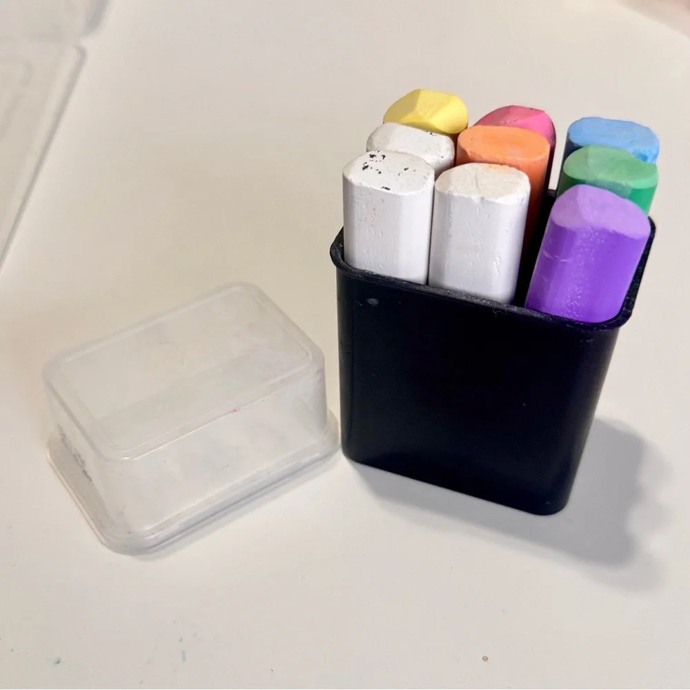 IKEA Mala Colorful Chalks Arts & Crafts Chalk Set w Case
